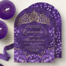Search for lavender quinceanera invitations Mis quince anos
