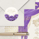 Search for purple floral stickers Mis quince anos