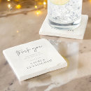 Search for thank you coasters Black and white