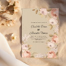 Search for ivory coral wedding invitations Rustic