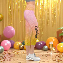 Search for gold glitter leggings Pink