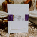 Search for wedding invitation belly bands Watercolor