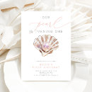 Search for pearl birthday invitations Pink