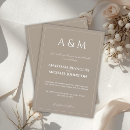 Search for light brown invitations Minimalist