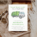 Search for garbage truck party invitations Dump everything