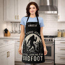 Search for sasquatch aprons Humour