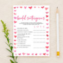 Search for valentines day games Bridal shower
