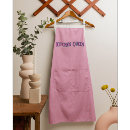 Search for pink text aprons For her
