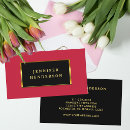 Search for black red gold business cards Professional