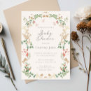 Search for flower borders baby shower invitations Wildflower