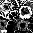 Search for bold black white floral iphone cases For her