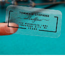 Search for clear address stickers Transparent