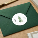 Search for green tree wedding stickers Forest