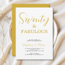Search for seventy and fabulous invitations 70th