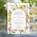 Search for love in bloom bridal shower invitations Watercolor