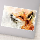 Search for fox painting stickers Illustration