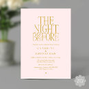 Search for yellow rehearsal dinner invitations The night before