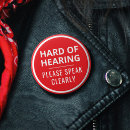 Search for red alert badges Deaf disability impaired