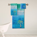 Search for palm tree bath towels Tropical