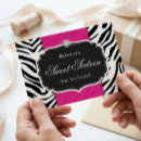 Search for zebra print birthday invitations Leopard