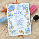 Search for sea creature baby shower invitations Under the sea