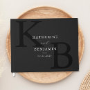 Search for monogram wedding guest books Typography