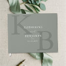 Search for monogrammed wedding guest books Typography