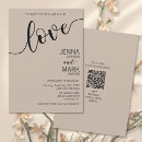 Search for mocha wedding invitations Qr code