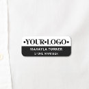 Search for black and white name tags Your logo here