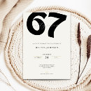 Search for 67th birthday invitations Elegant