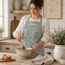 Search for vintage botanical print aprons Sage green