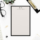 Search for black bordered stationery paper Elegant