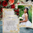 Search for red white quinceanera invitations Roses