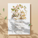 Search for teapot baby shower invitations Watercolor floral