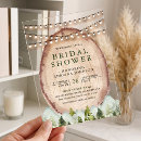 Search for wood bridal shower invitations String lights