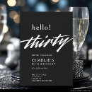Search for hello thirty invitations Chic