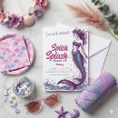Search for splash birthday invitations Mermaid bash