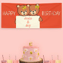 Search for birthday for twins banners Party