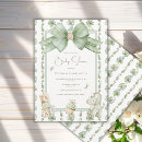 Search for green baby shower invitations Vintage