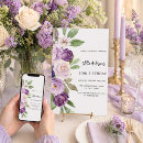 Search for purple floral invitations Violet