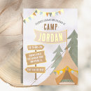 Search for summer camp invitations Camping party