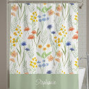 Search for blue and orange shower curtains Botanical