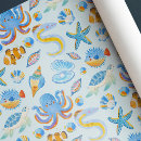 Search for sea creatures wrapping paper Ocean