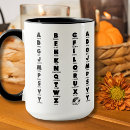 Search for alphabet letter mugs Typography