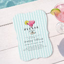 Search for blue cocktail party invitations Modern elegant