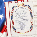 Search for red white and due invitations Stars and stripes