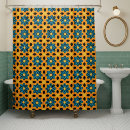 Search for orange shower curtains Mid century