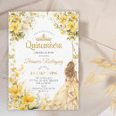 Search for yellow quinceanera invitations Watercolor