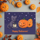 Search for pumpkins halloween cards Cat