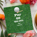 Search for golf ball birthday invitations Green